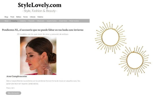 Style Lovely Pendientes joyas Acus