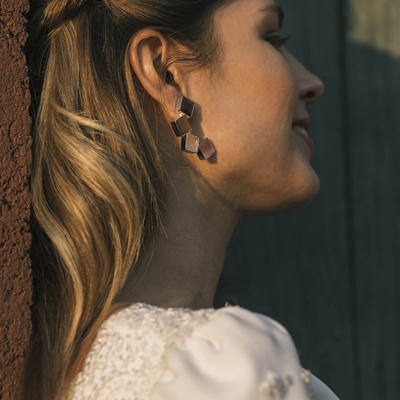 Pendientes Kioto Ed. Limitada Plata Multicolor Dalia