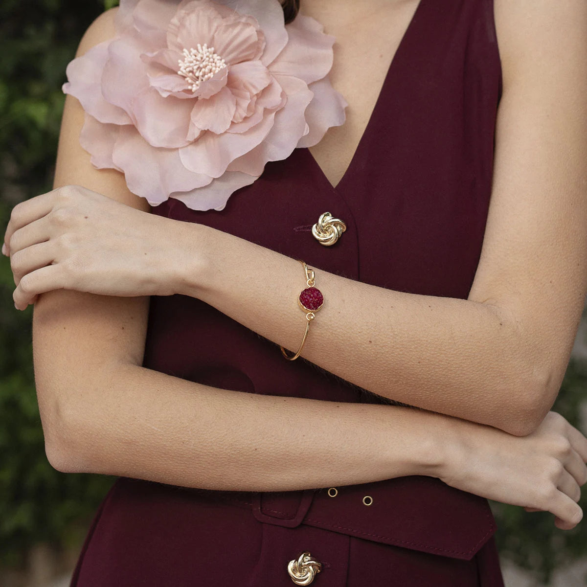 Pulsera Women Burdeos rosado