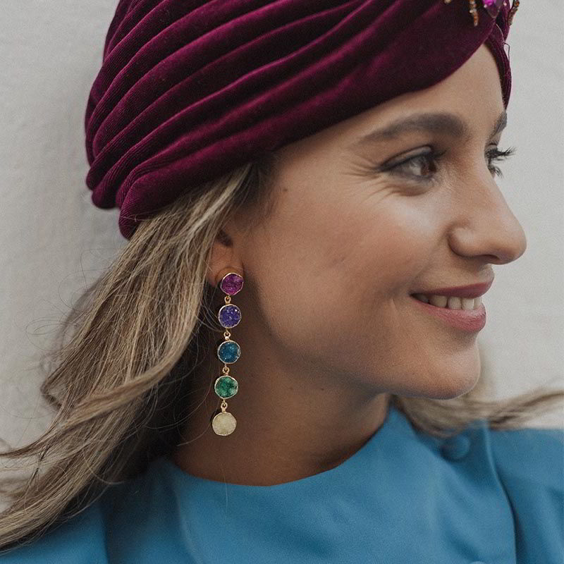 Pendientes Toledo Ed. Limitada Plata Pulido Trend Multicolor