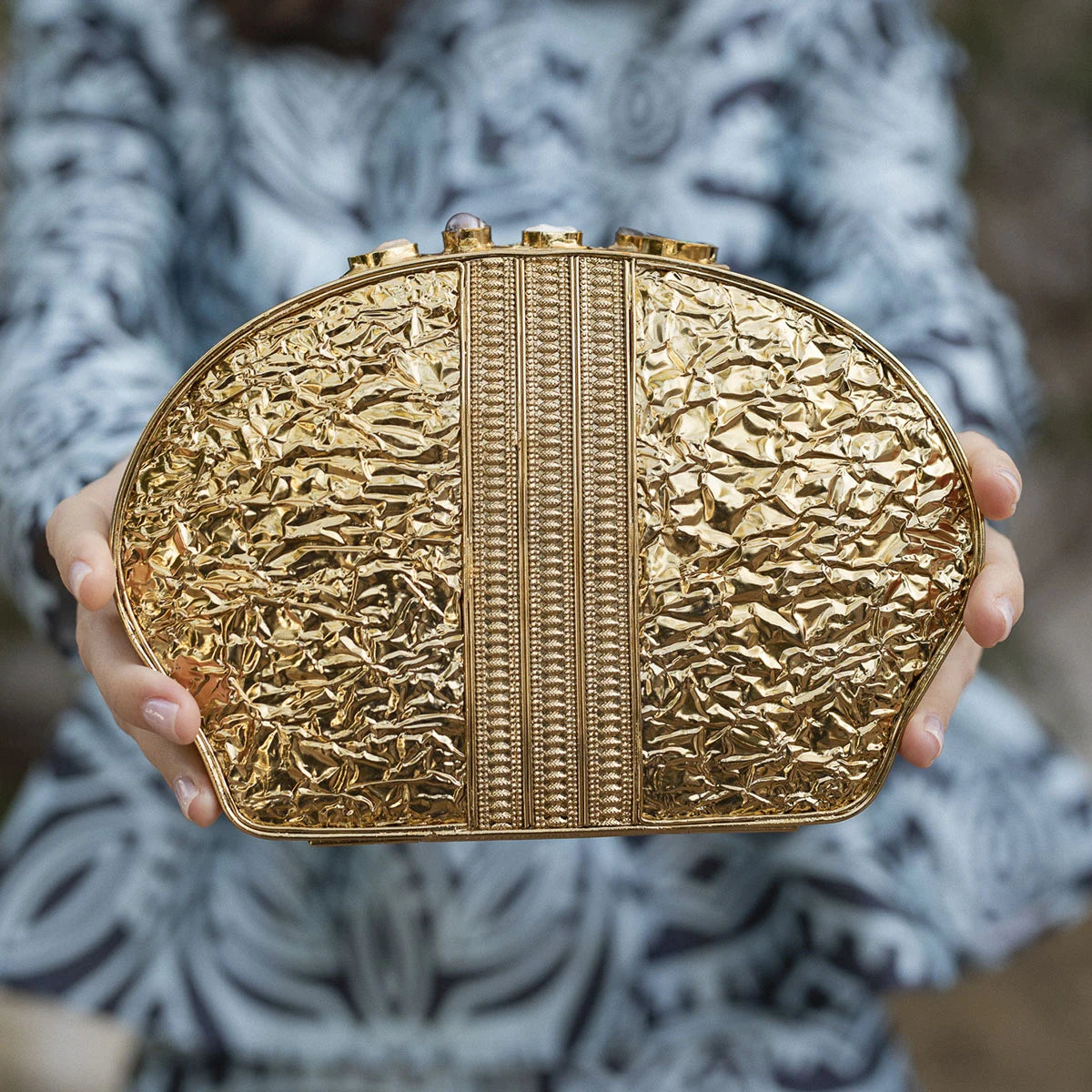 Clutch Deluxe Ecos de piedras Nácar