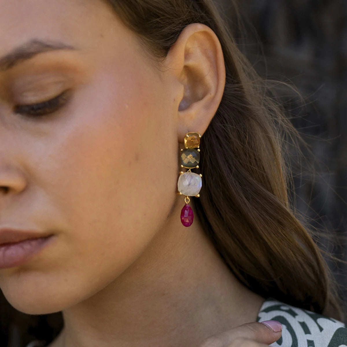 Pendientes Sinfónica Soft Rubí