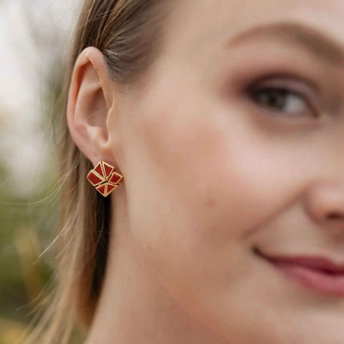 Pendientes Lilis Rojo