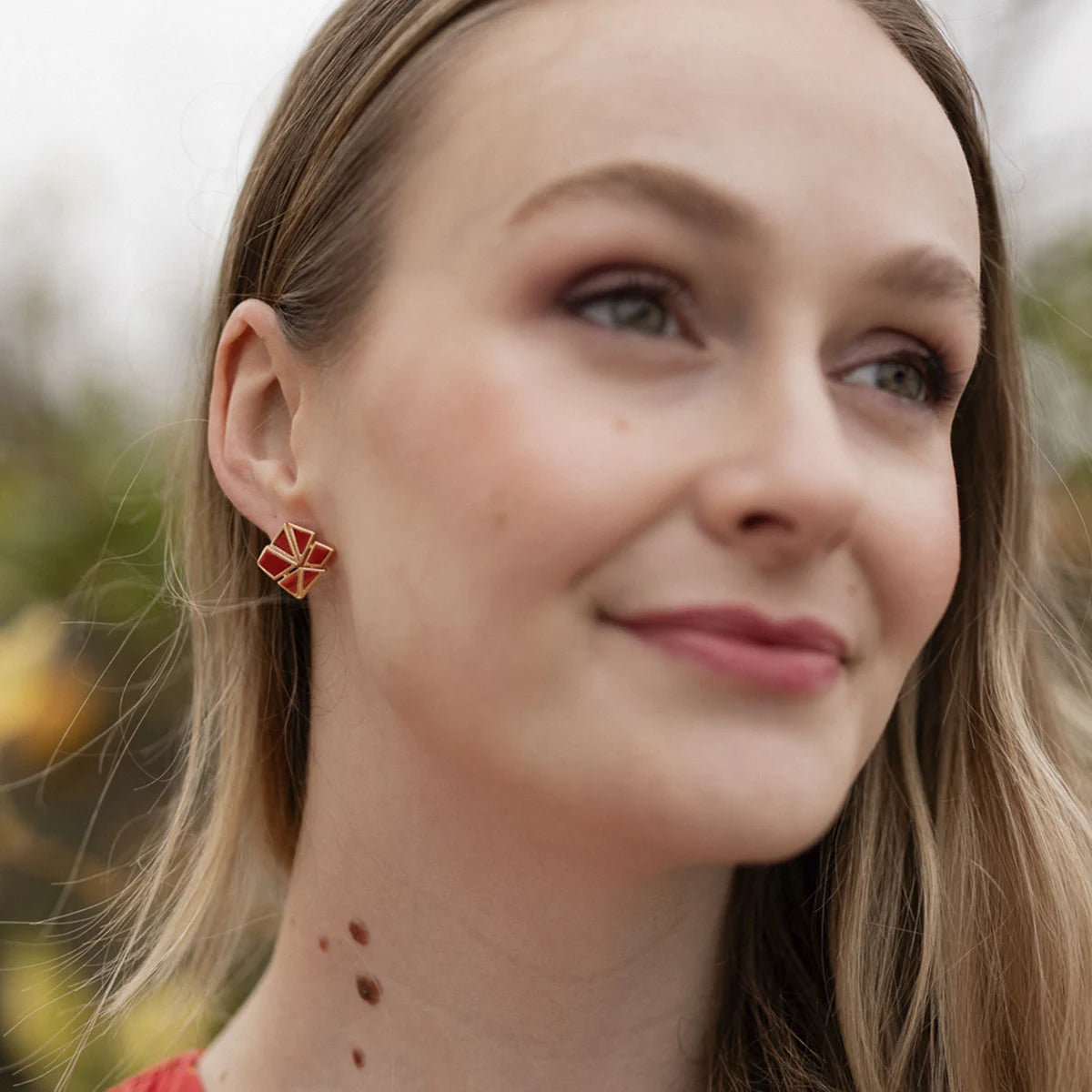 Pendientes Lilis Rojo