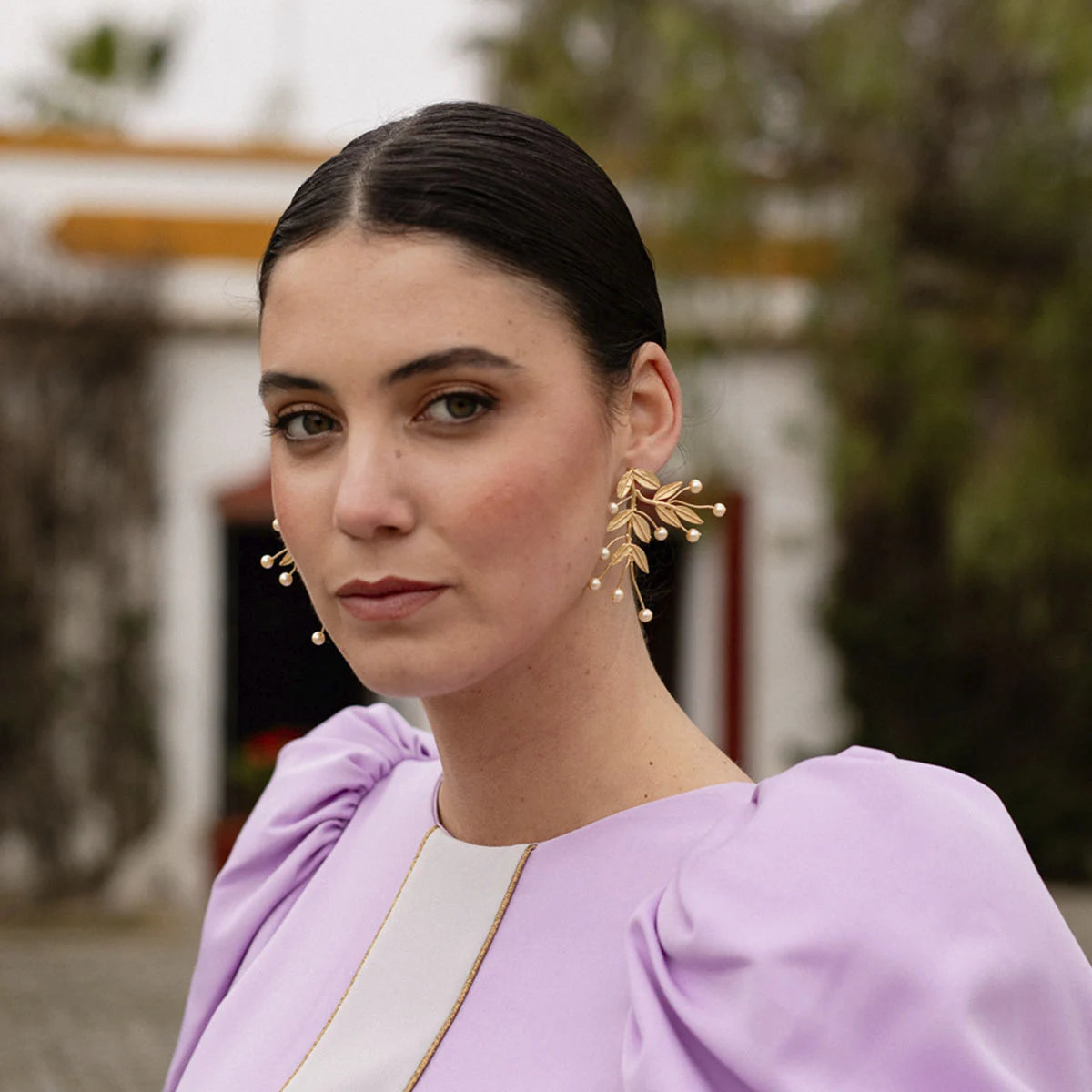 Pendientes Olivar Perlas