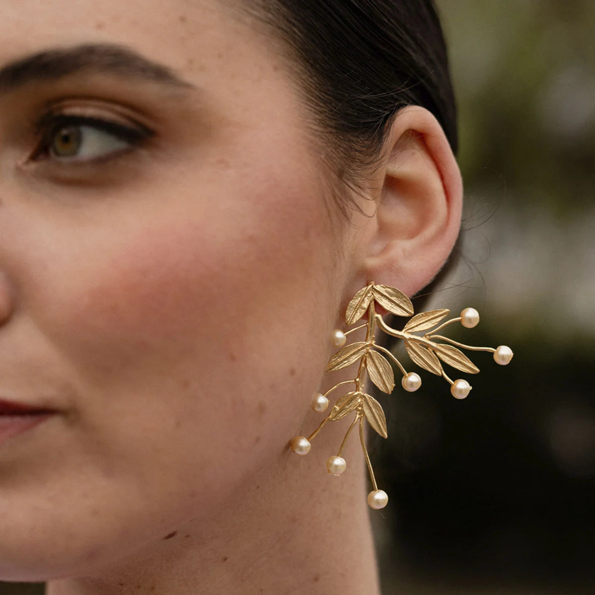 Pendientes Olivar Perlas