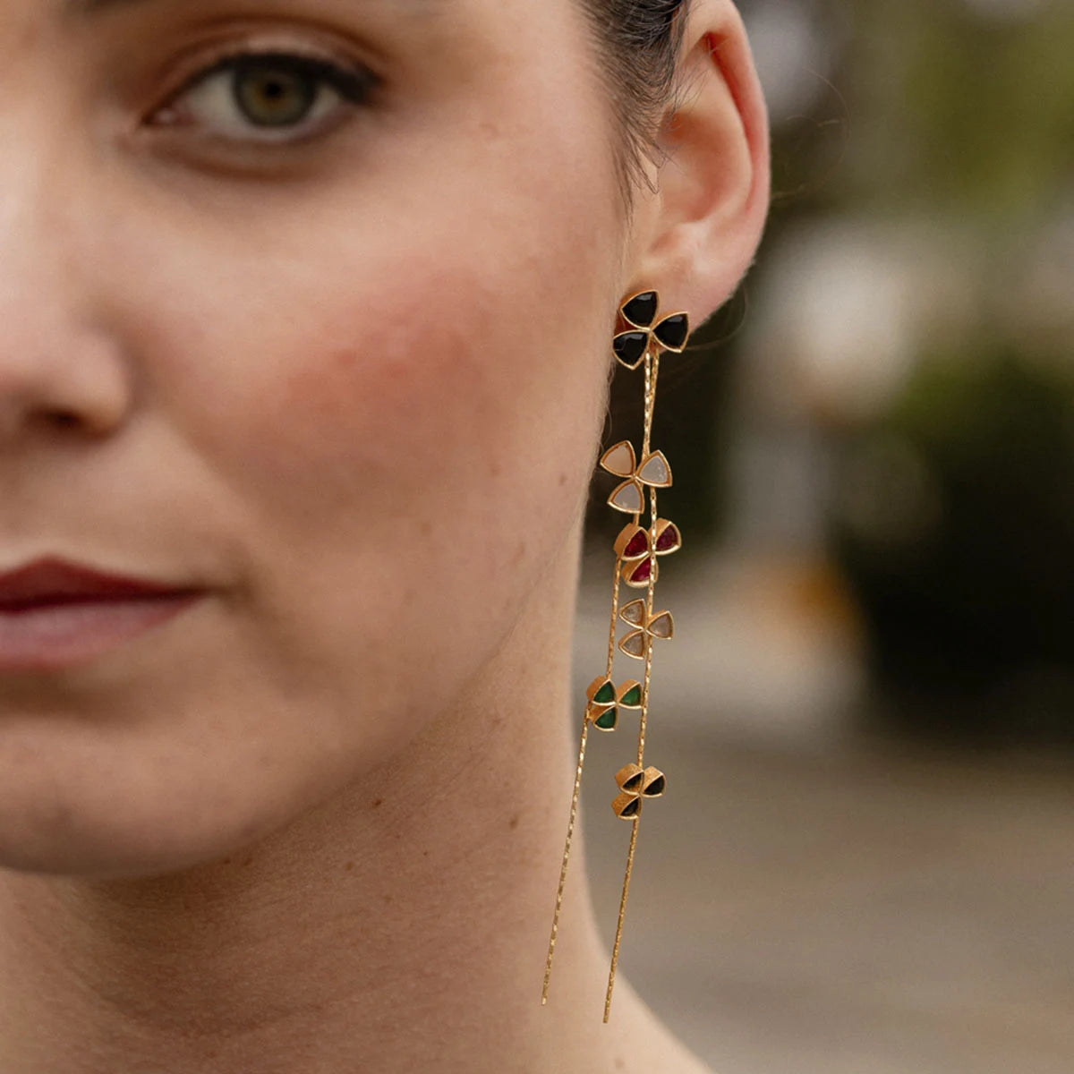 Pendientes Shamrock Ed. Limitada Multi dark