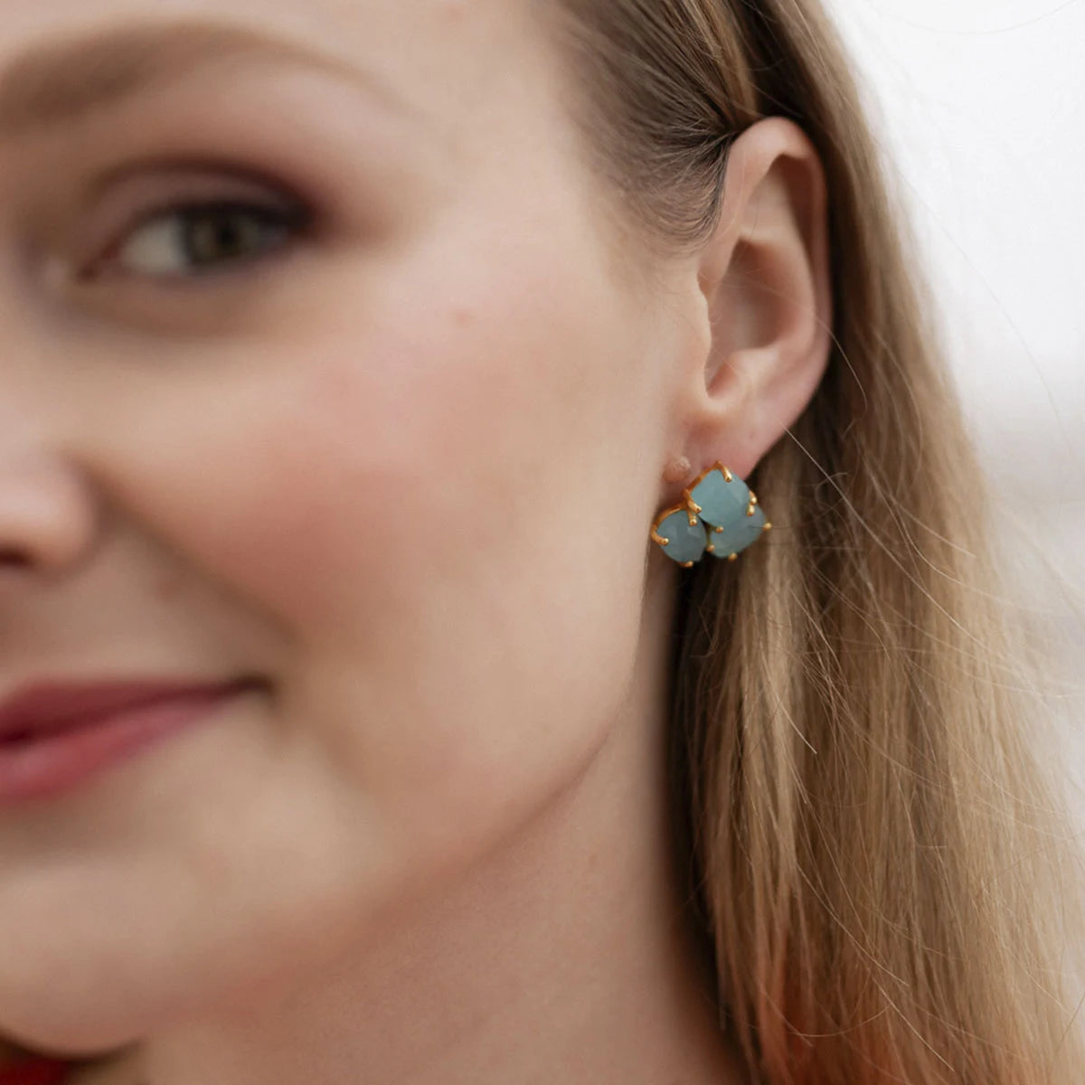Pendientes Tiza Azul Turquesa