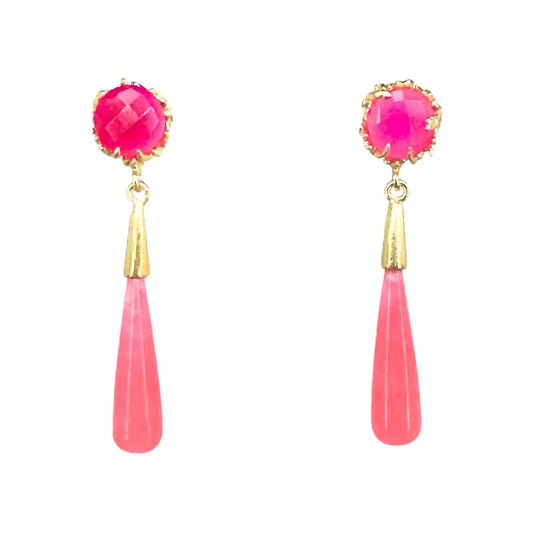 Pendientes Alma de Sevilla Fucsia