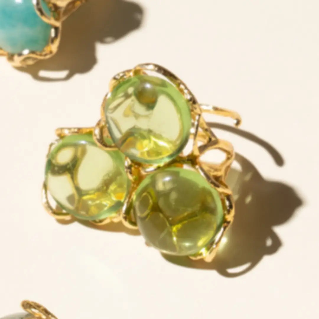 Anillo Baviera Liso Verde Lima