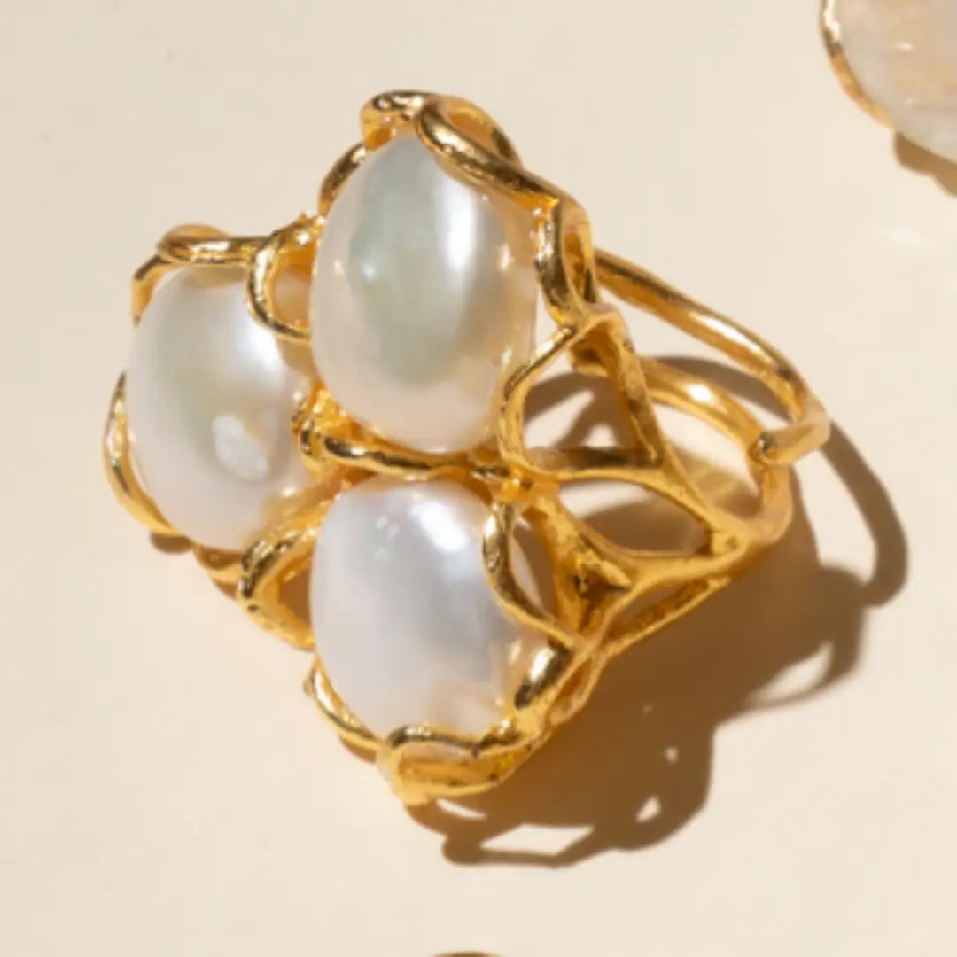 Anillo Baviera Perlas