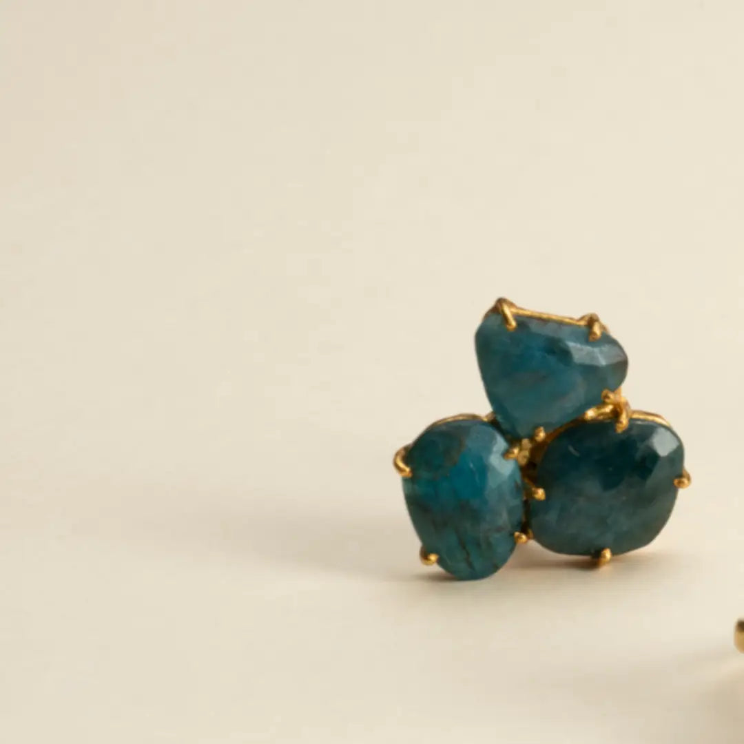 Anillo Mosaico Spohn Azul Apatita