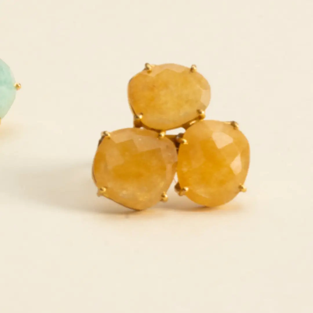 Anillo Mosaico Spohn Naranja Mostaza