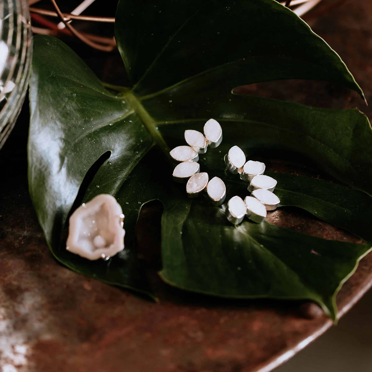 Anillo Geoda Plata Blanco