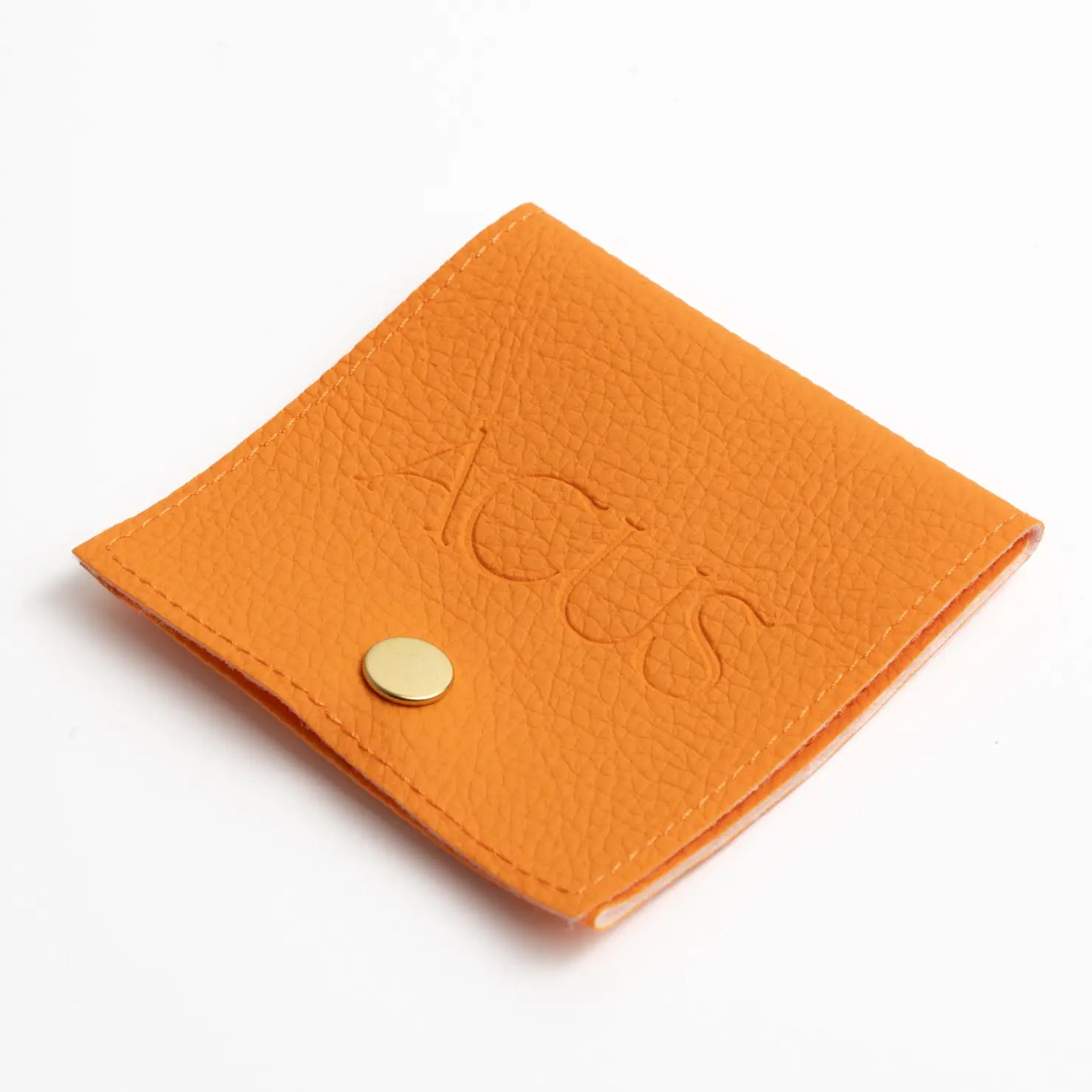 Bolsa De Polipiel Naranja Zanahoria Botón