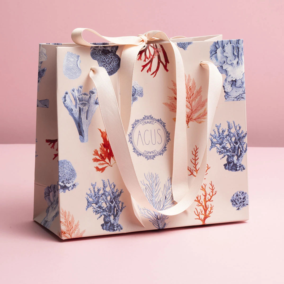 Bolsa Acus Estampado Coral pequeña