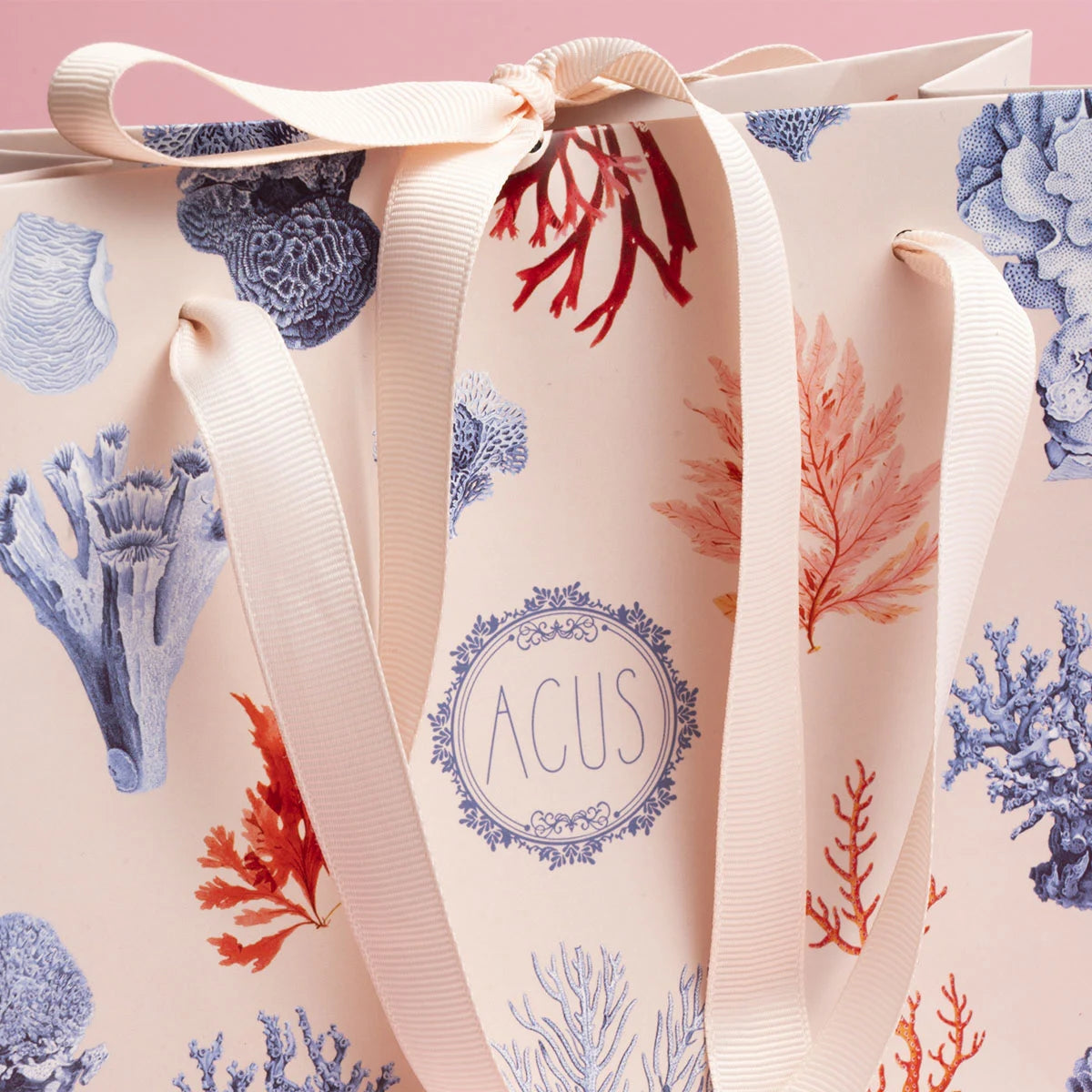 Bolsa Acus Estampado Coral pequeña