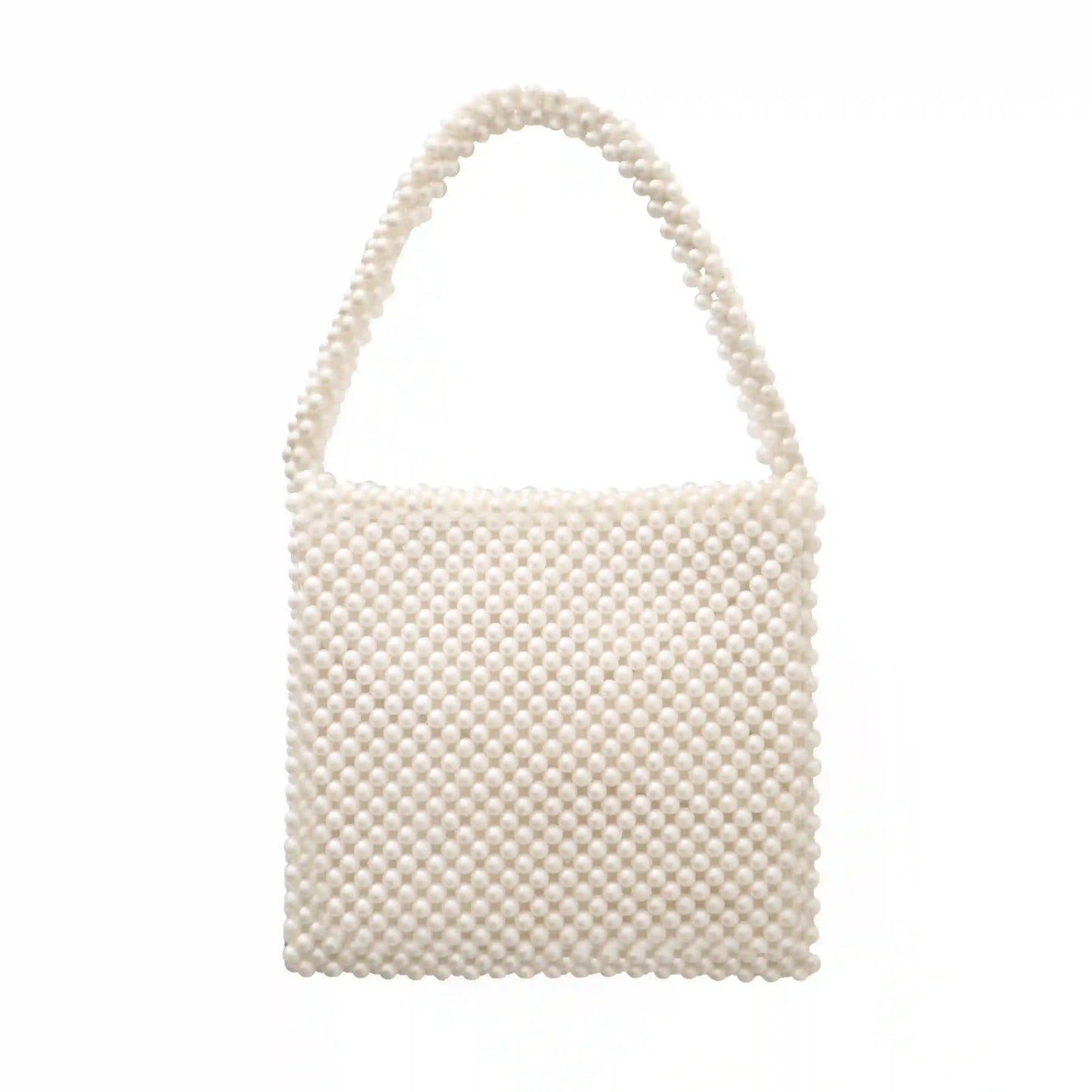 Bolso Asa Envelope Perlas Blanco