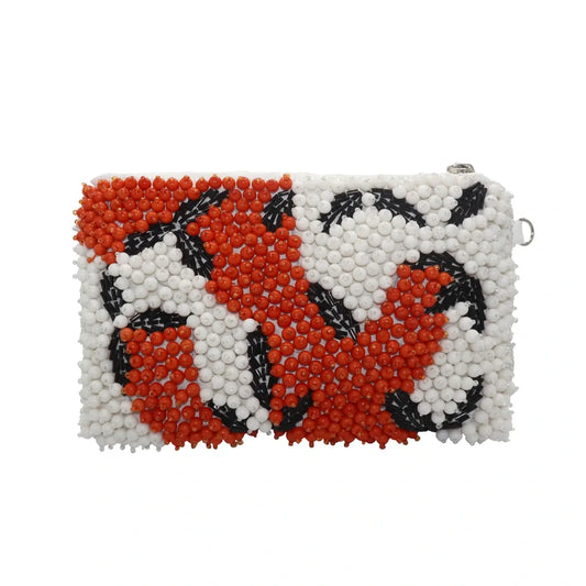 Bolso Sobre Albor Blanco, Negro y Naranja