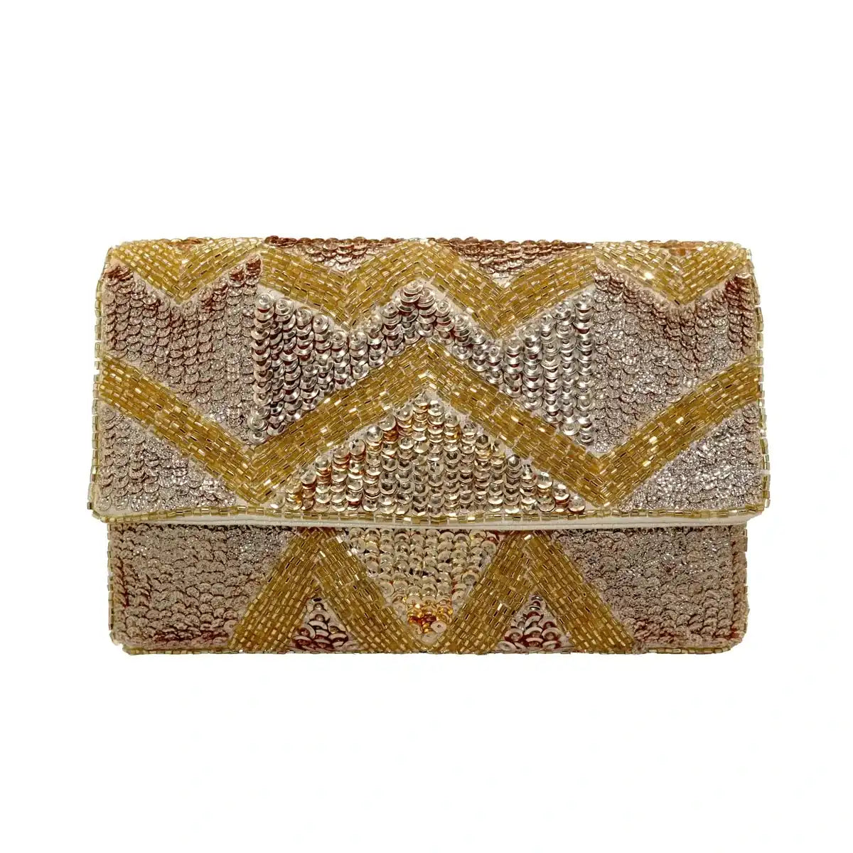 Bolso Sobre Brillio Dorado