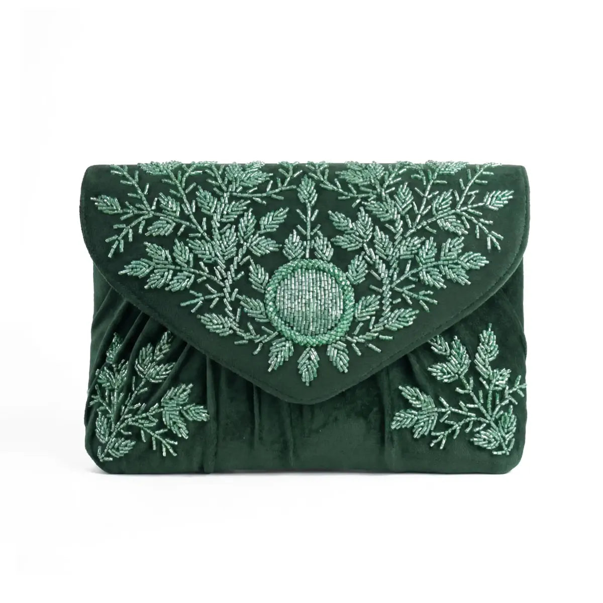 Dark Green Sabina Envelope Bag
