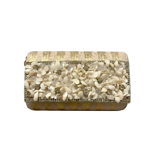 Bolso Tube Multiconchas Beige Gold