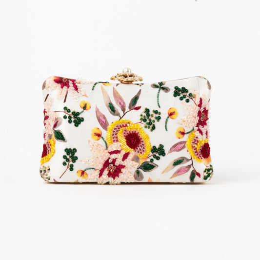 Bolso Curve Spring Blanco, Amarillo y Verde