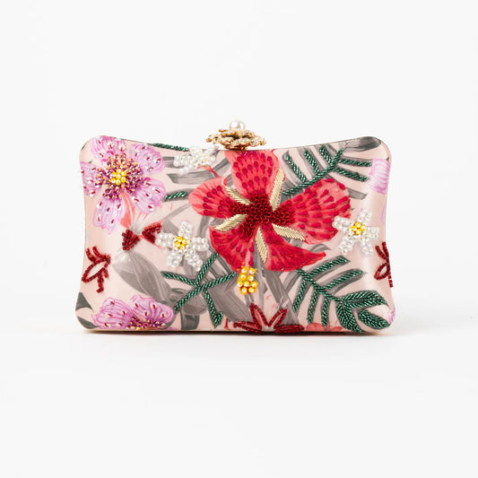 Bolso Curve Tropicale Rosa, Fucsia y Morado