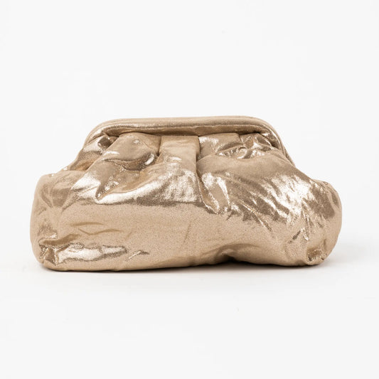 Bolso Nube Metalizado Beige
