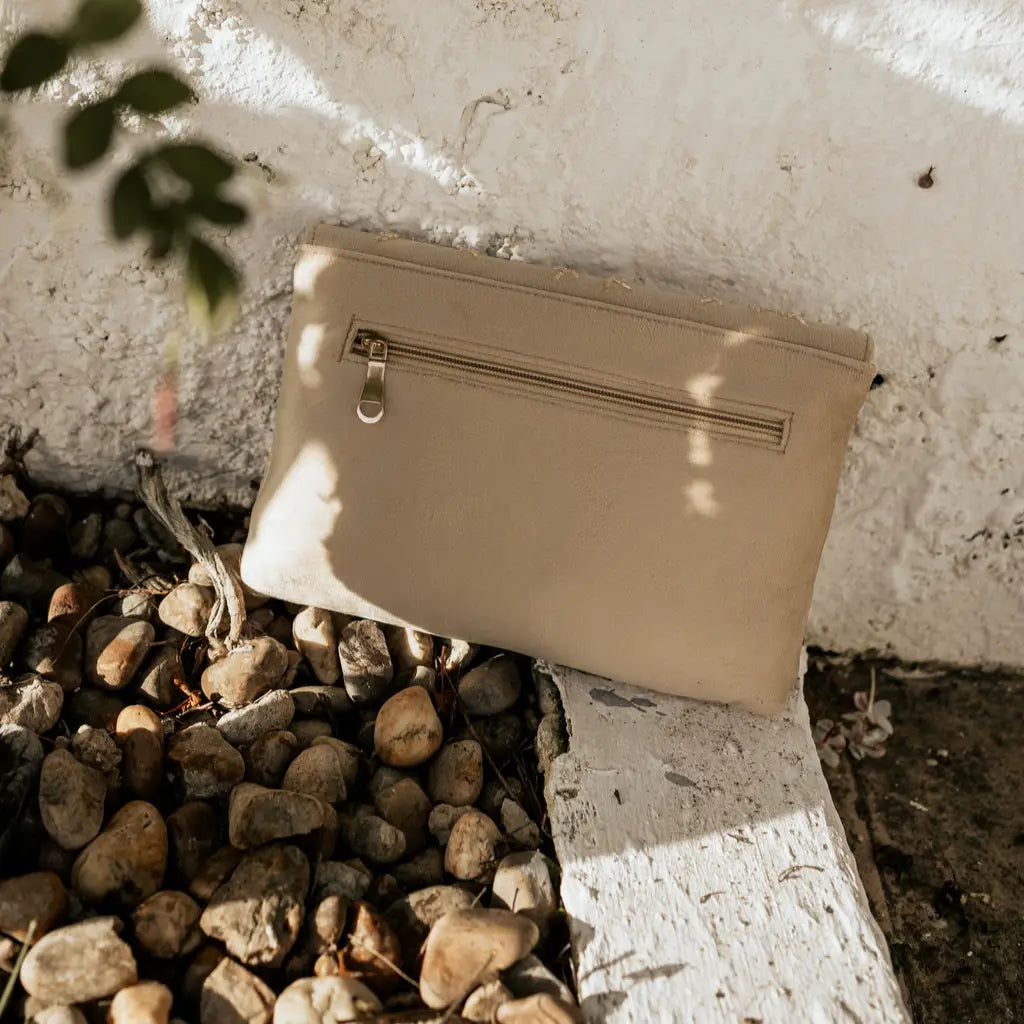 Beige Sabina Envelope Bag
