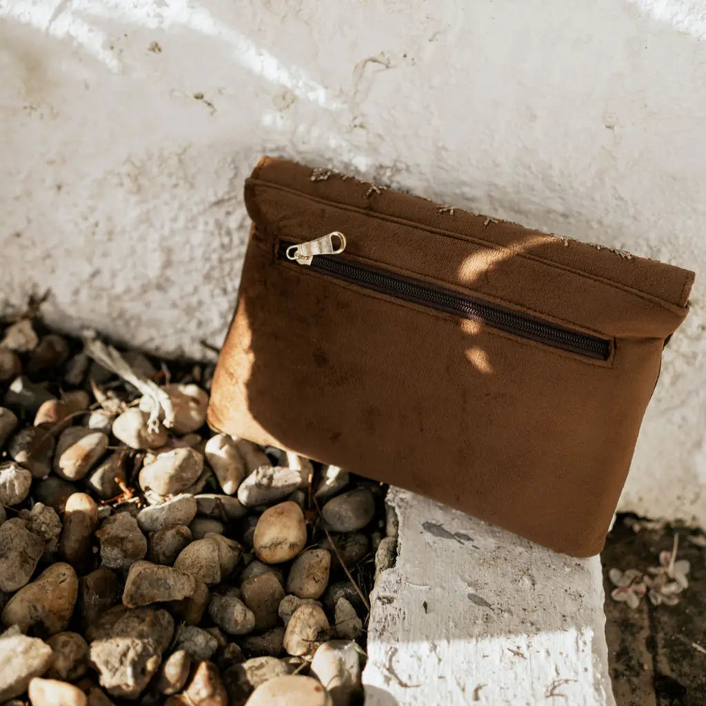 Sabina Brown Clutch Bag