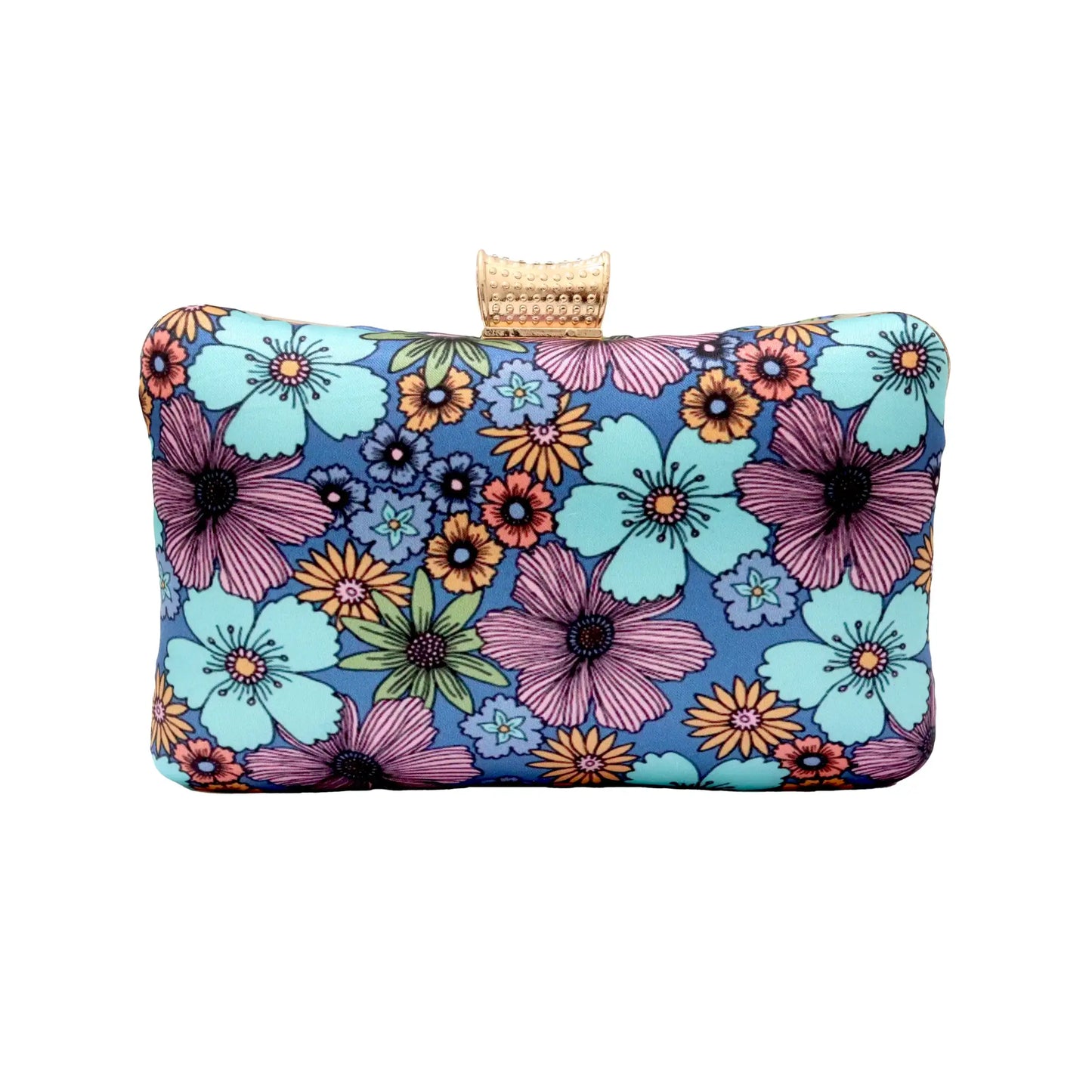 Bolso Begonia Azules y Morado