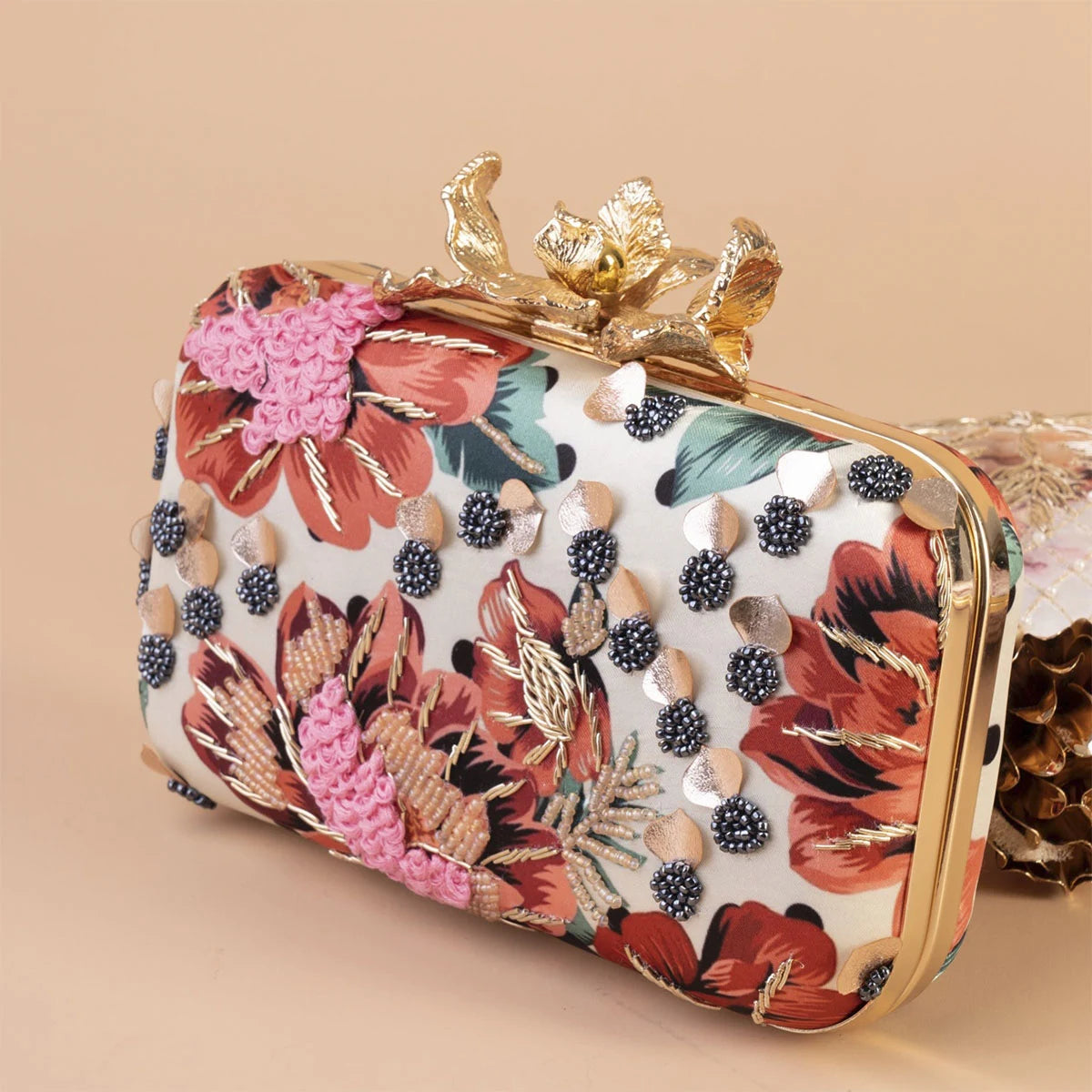 Bolso Flor Garra Vitafresh Coral y Rosa