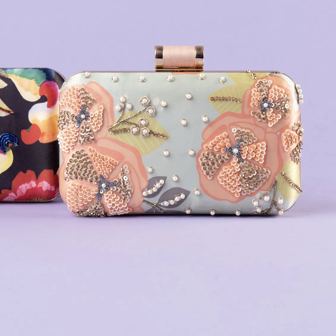 Bolso Jami Verde Agua y Coral