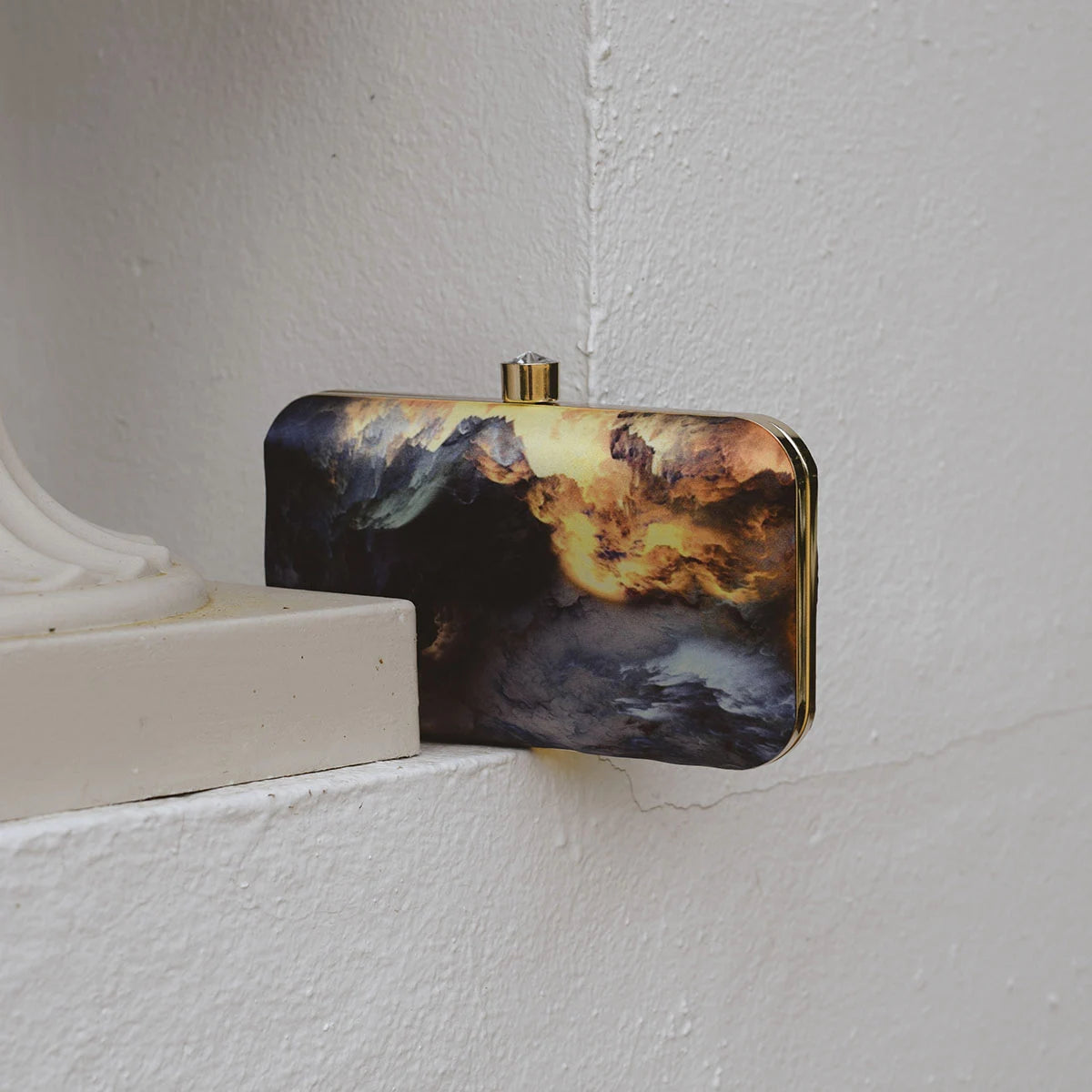 Bolso Print Historic Azul y Amarillo