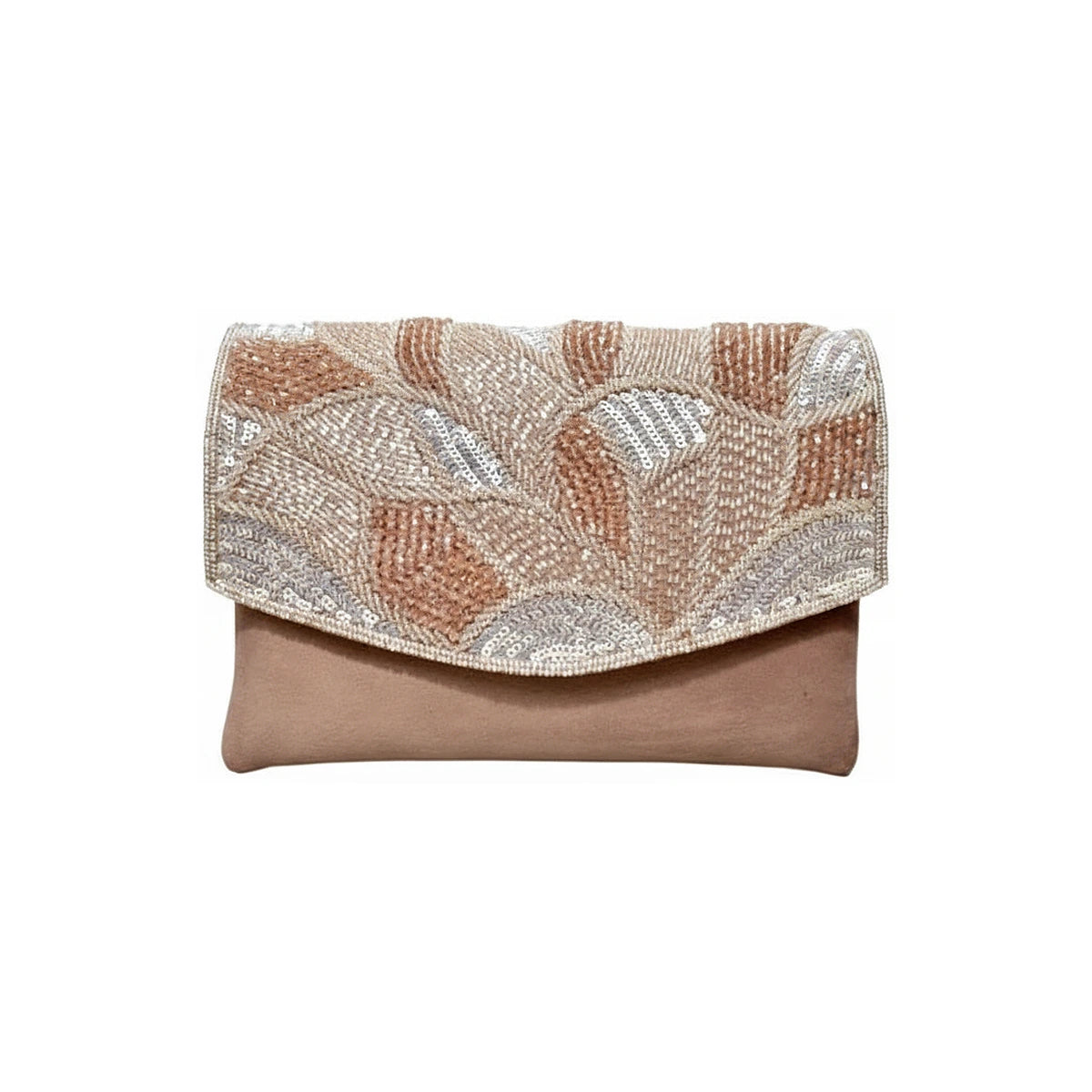 Bolso Sobre Cristalé Coral y Rosas
