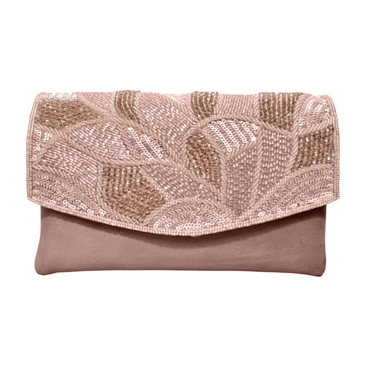 Bolso Sobre Cristalé Coral y Rosas