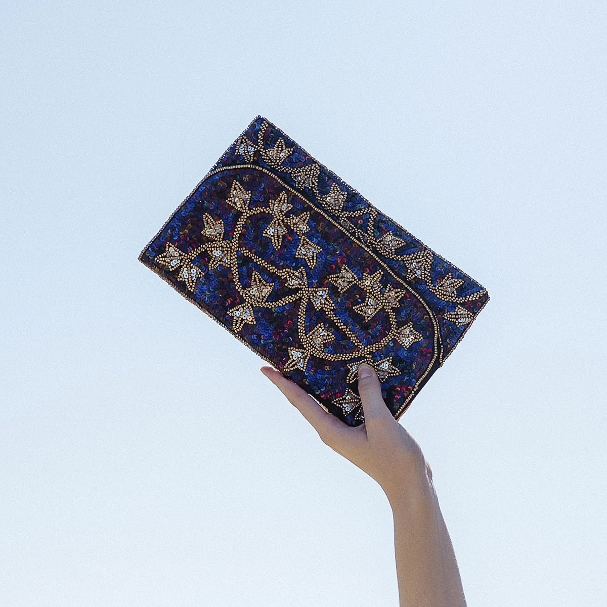 Bolso Sobre Nicobar Azul Morado