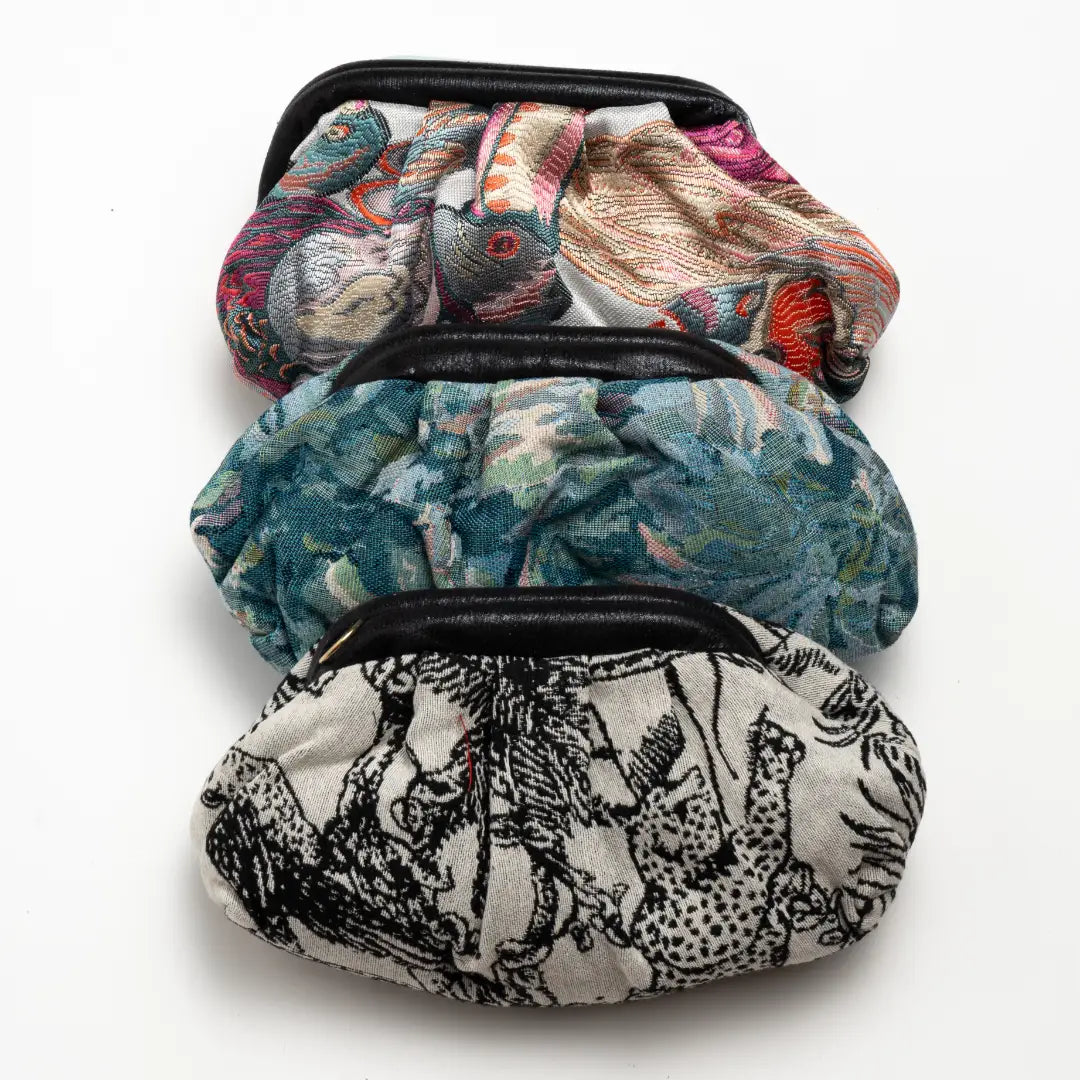 Bolso Nube Pequeño Scena Florale Gris