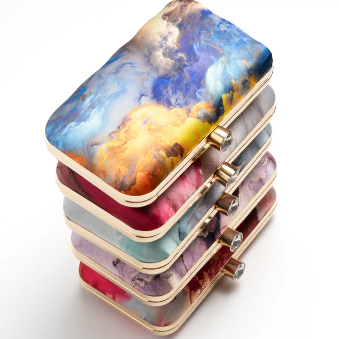 Fuchsia Galaxy Print Bag