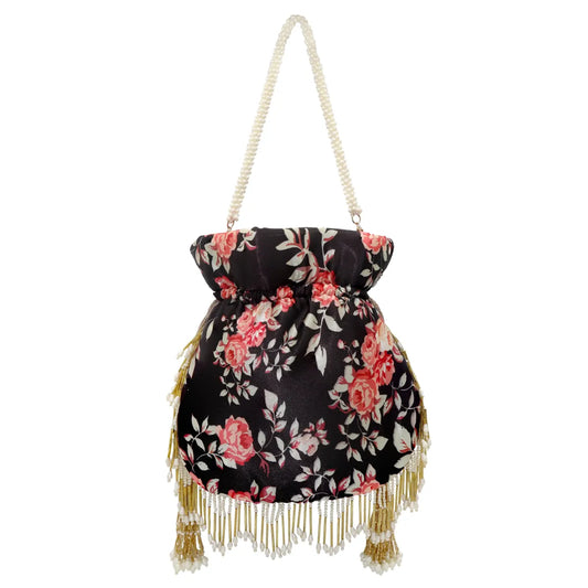Bombonera Elvia Negro y Coral
