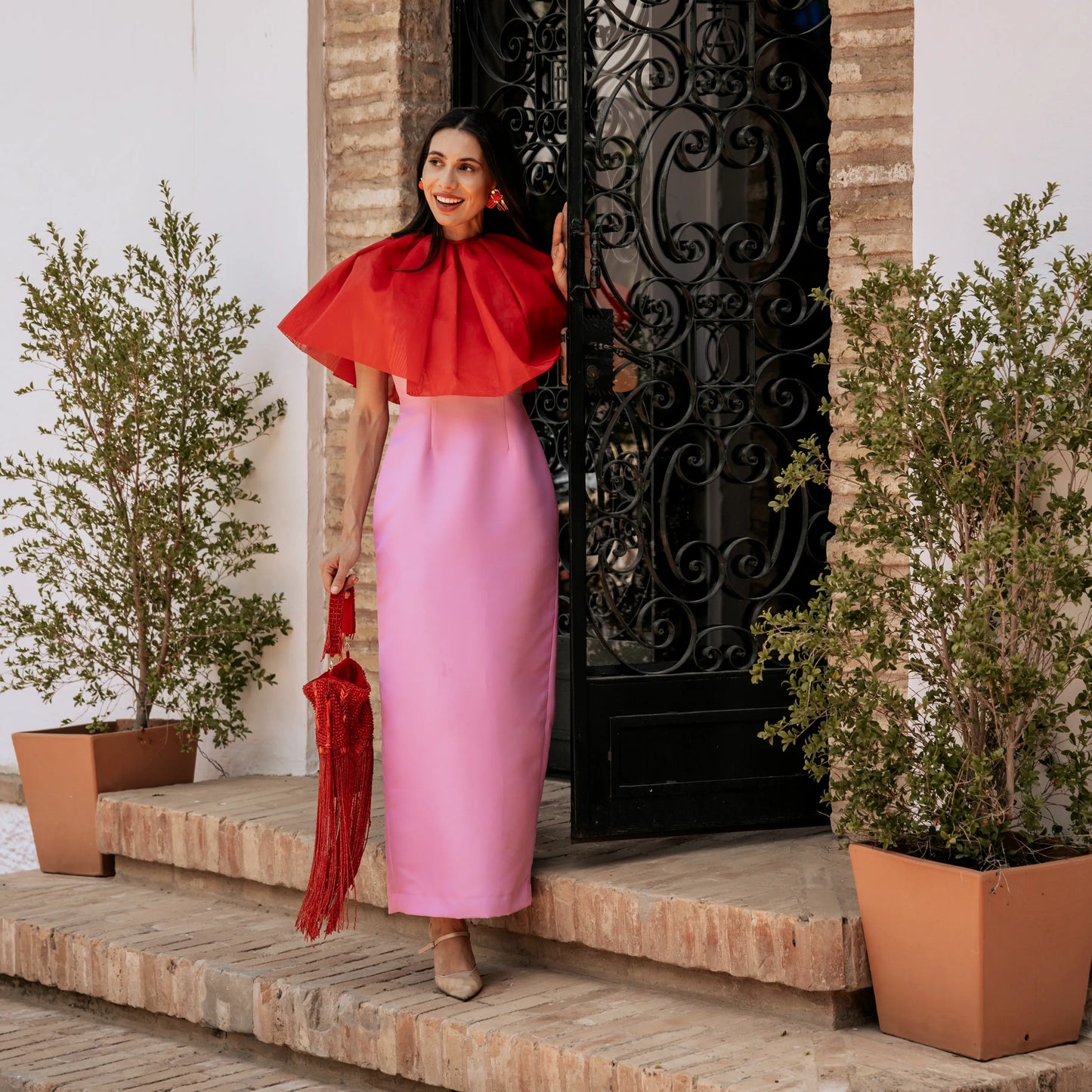 Bombonera Sulman Flecos Rojo