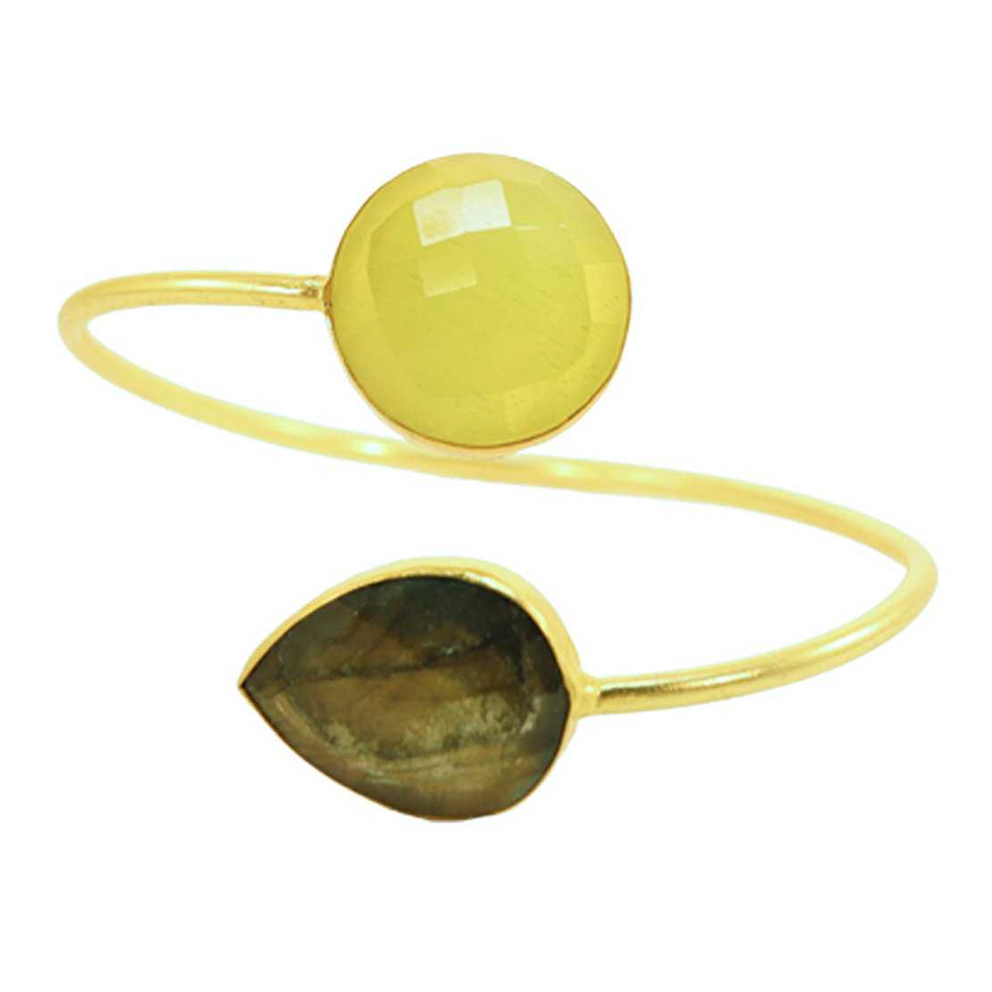 Brazalete Cg Amarillo y Labradorita