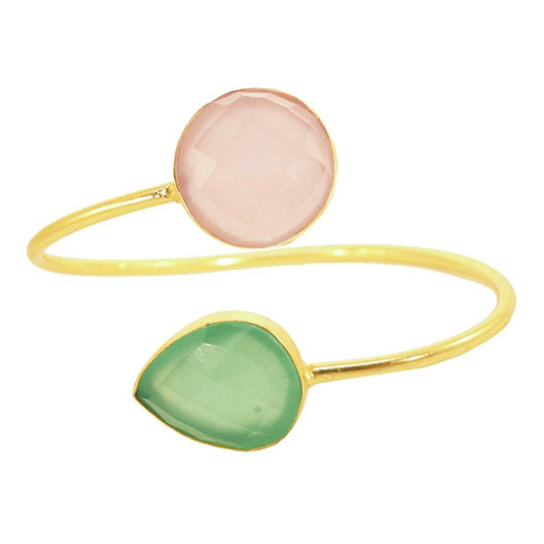 Brazalete Cg Rosa Claro y Verde Claro