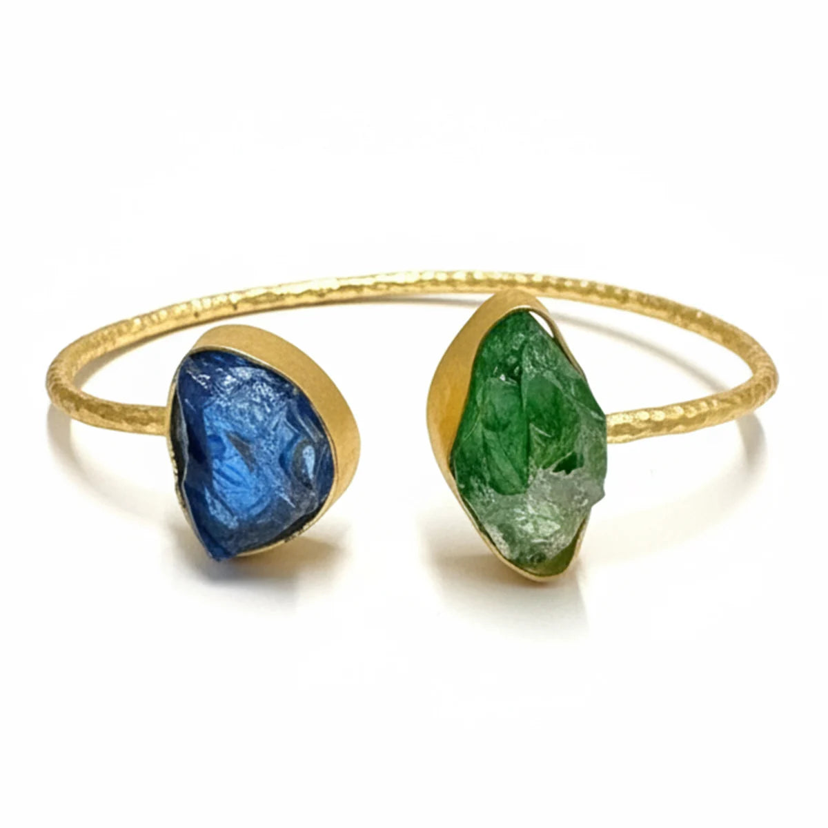 Brazalete Caliza Rough Verde y Azul