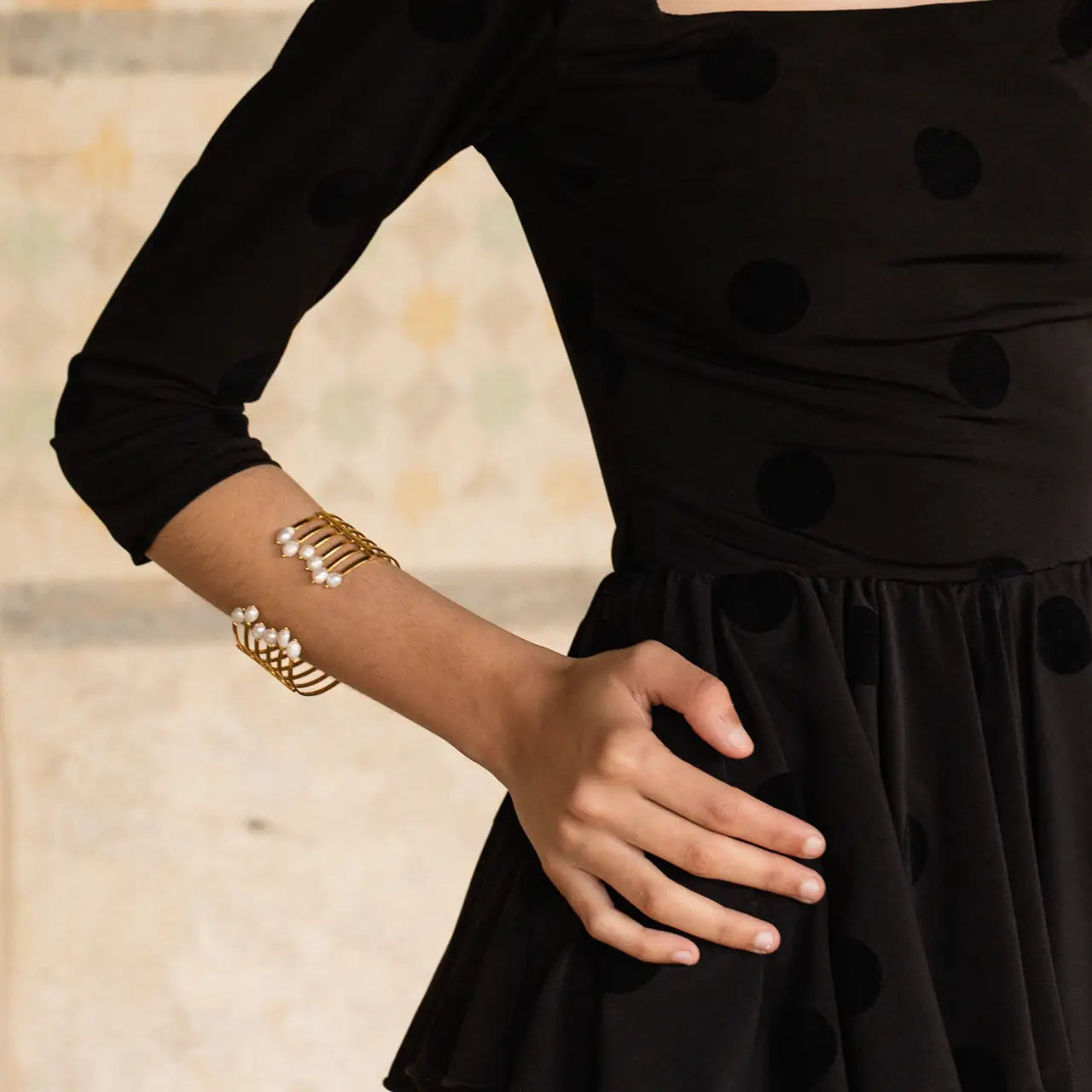 Brazalete Hélice Perlas