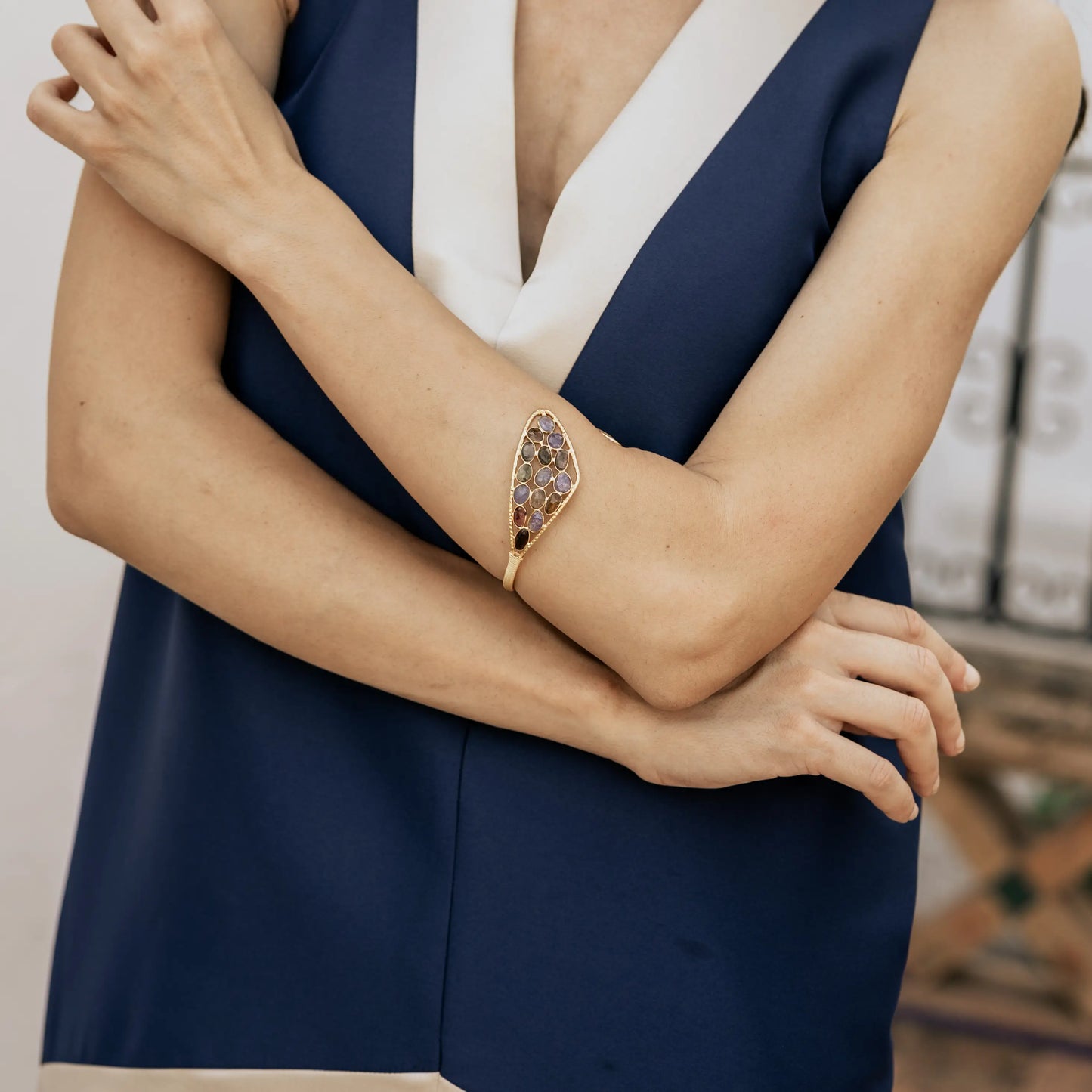 Brazalete Luminis Turmalinas multicolor