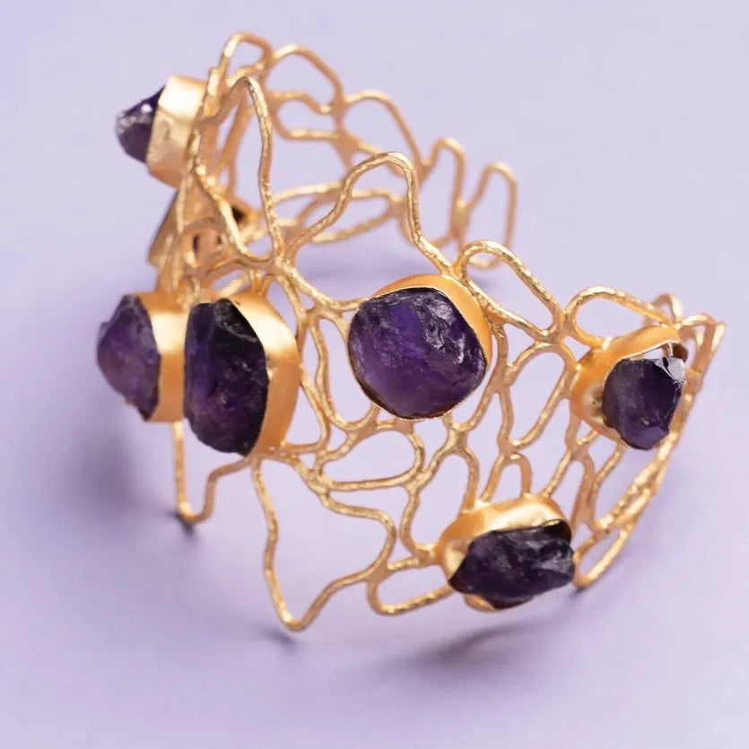 Brazalete Úrsula Morado Amatista