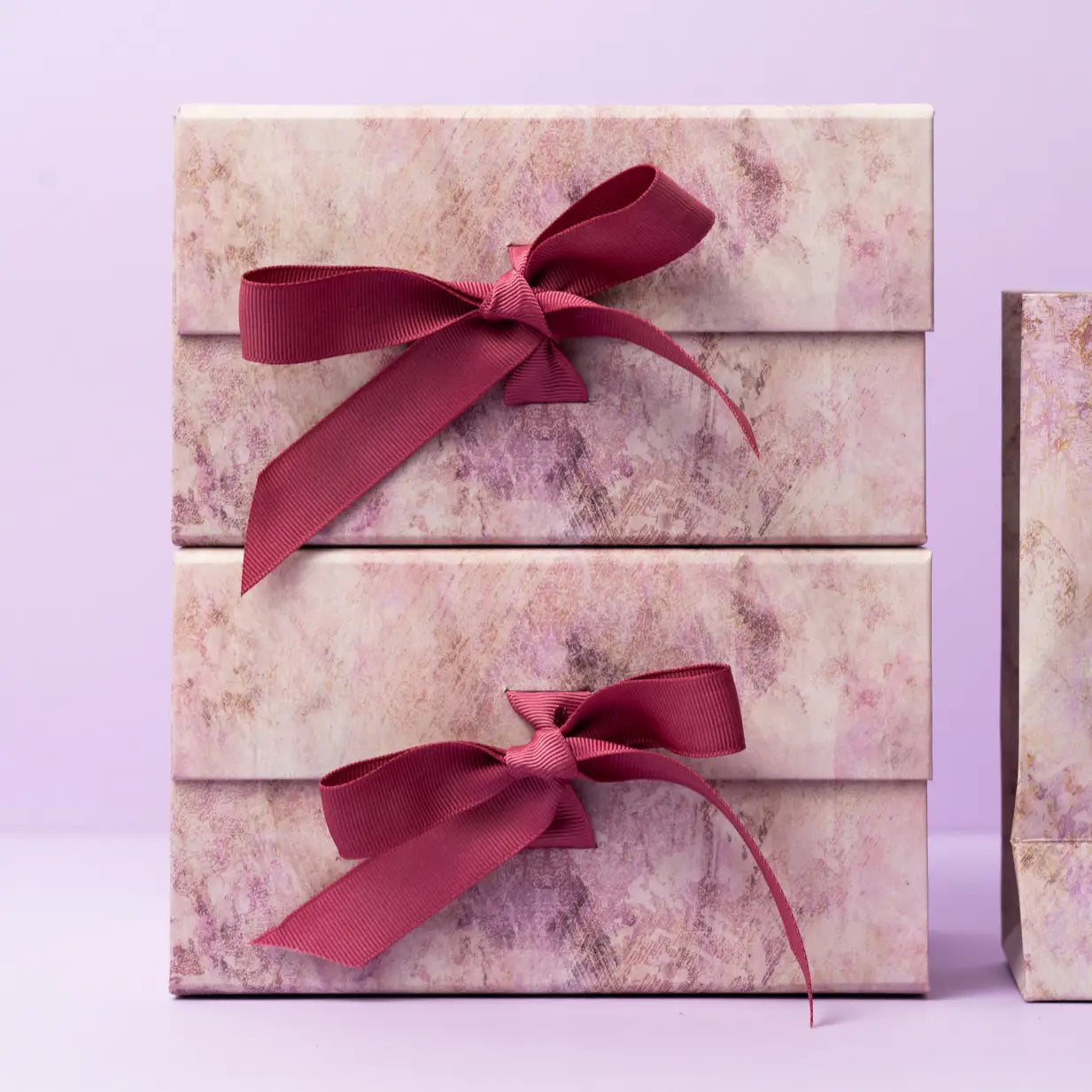 Caja-Joyero Morada y Rosas