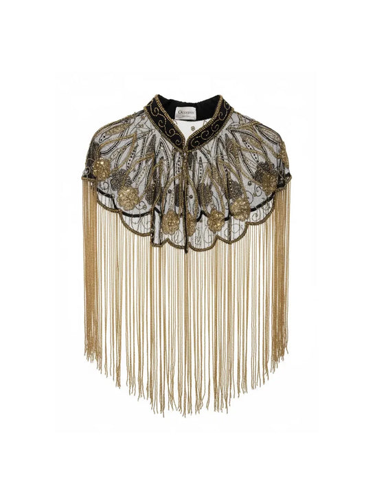 Capa Joya Leaf Negra y Dorado